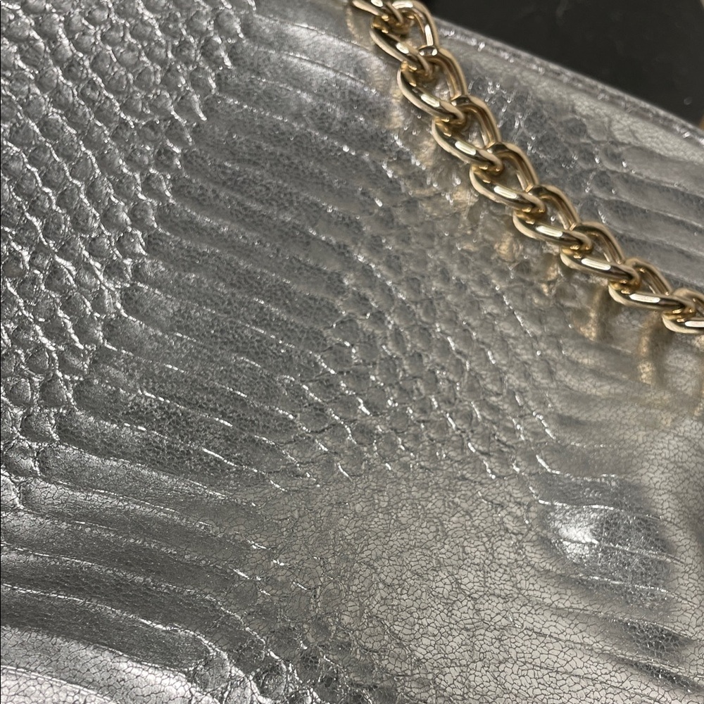 Victoria's Secret Metallic Silver Cosmetic Bag - Picture 5 of 7